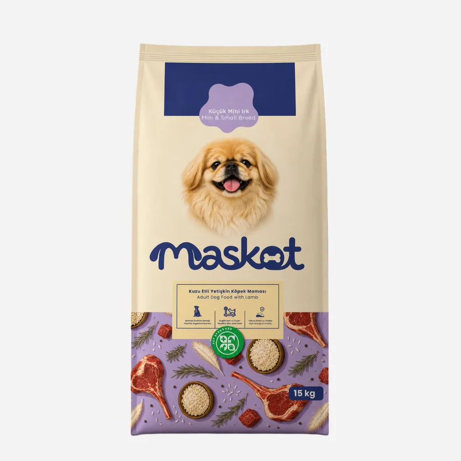 Kuzu Etli Mini Irk Yetişkin Köpek Maması 15 kg